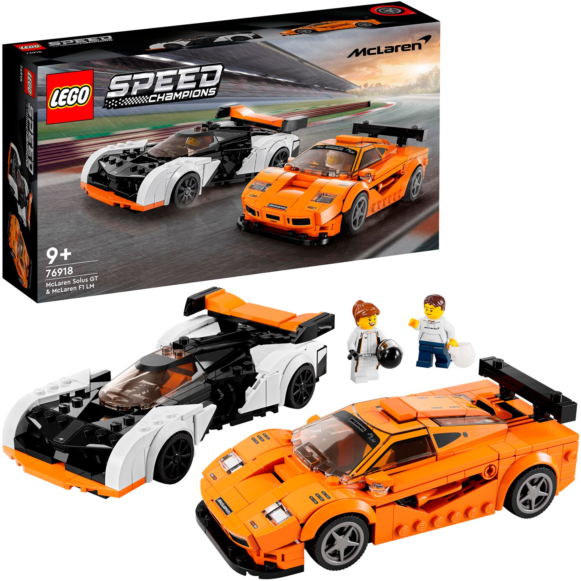 LEGO Konstruktionsspielzeug Speed Champions McLaren Solus GT & Mc Laren F1 LM