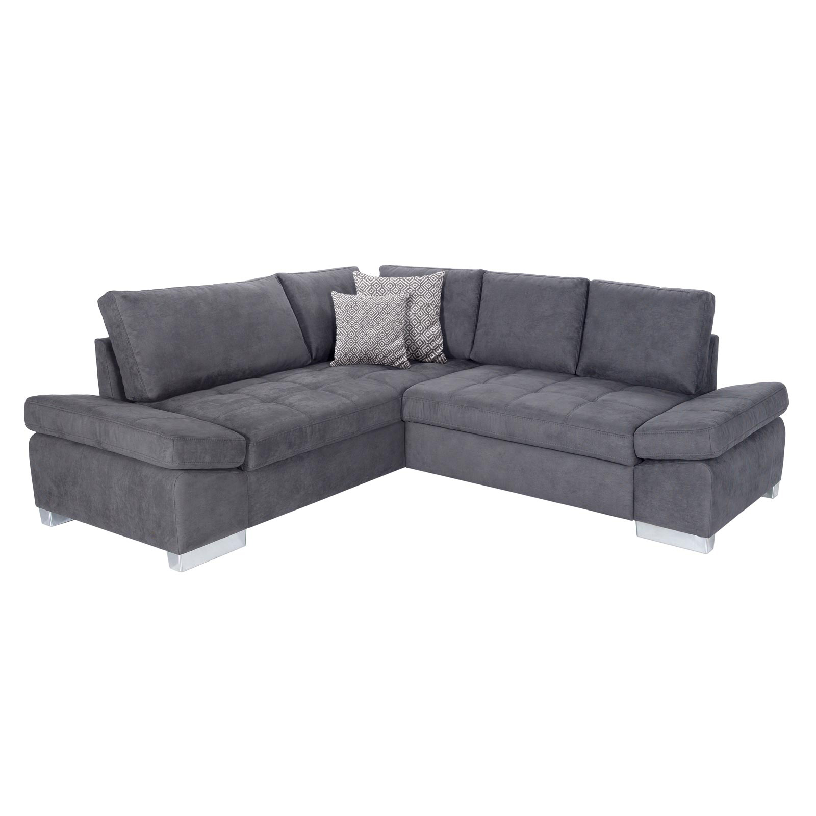 Ecksofa - stone - Liegefunktion rechts