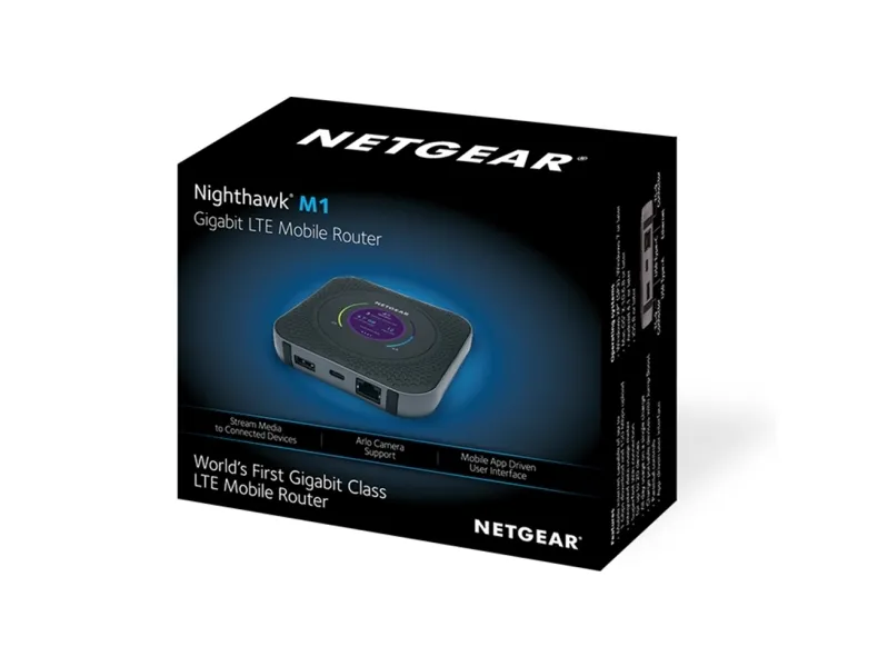 NETGEAR Nighthawk M1 Mobile Router - Mobilt hotspot - 4G LTE Advanced - 1 Gbps - 1GbE, Wi-Fi 5