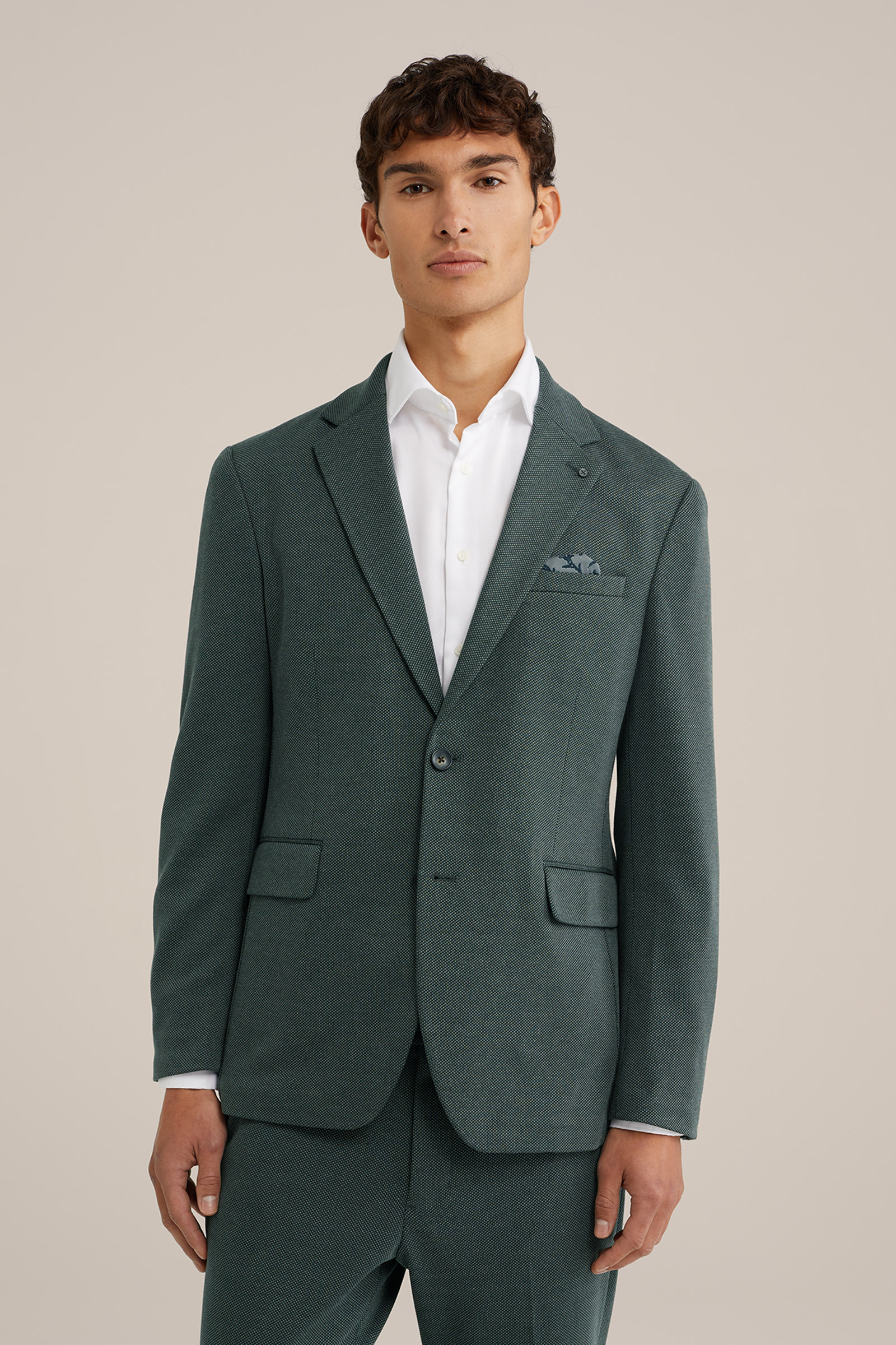 stretch kwaliteit blazer WE Fashion Groen