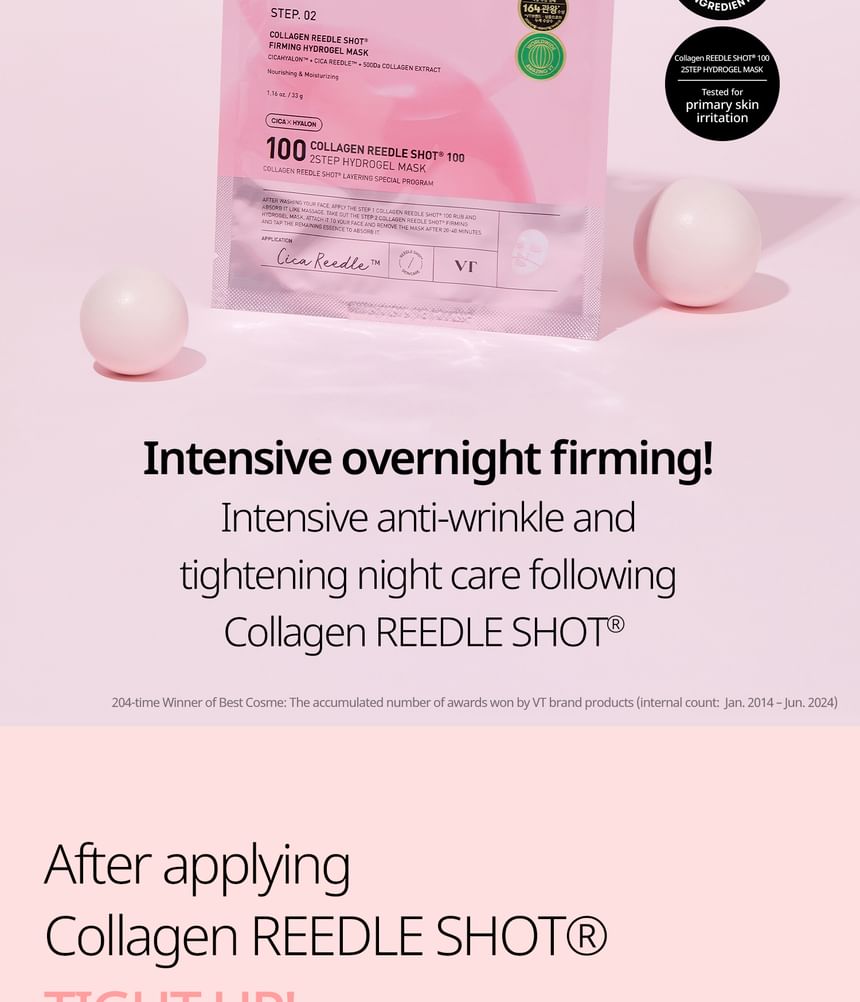 VT - Collageen Reedle Shot 100 2Step Hydrogel Masker
