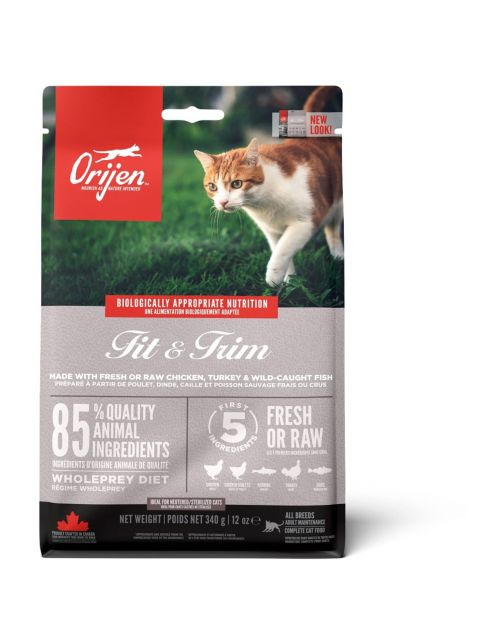 Orijen Whole Prey Fit & Trim Cat Kip&Kalkoen - Kattenvoer