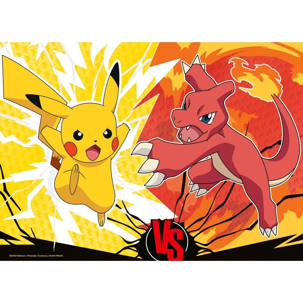 Ravensburger Pokémon 4 x 100-teiliges Bumper-Puzzle-Set, Sortiment