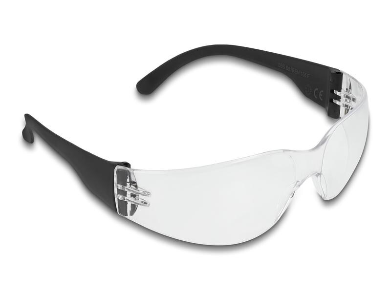Delock Schutzbrille Sichtscheiben klar, inklusiv Brillentas Delock Schutzbrille mit Bügel Sichtscheiben klar