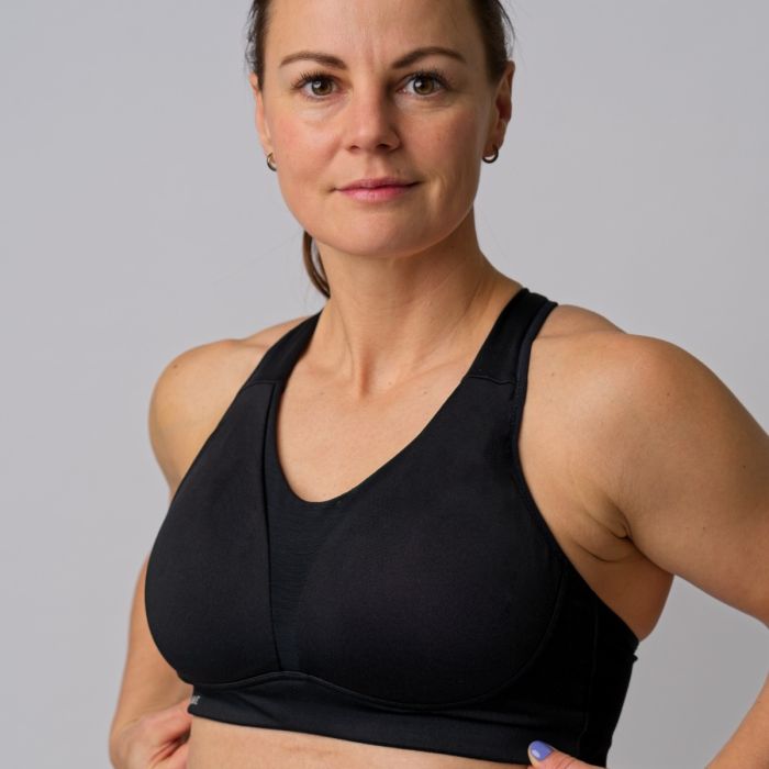 PureLime Dame BH Padded Sports Bra Sort