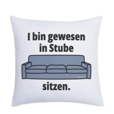 (40x40cm) Lustiger Kissen Bezug Home Deko Kissenhülle Geschenkidee (002.00) - Stube, Sitzen.