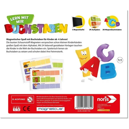Noris Spiele Magneticus Lern mit mir Buchstaben