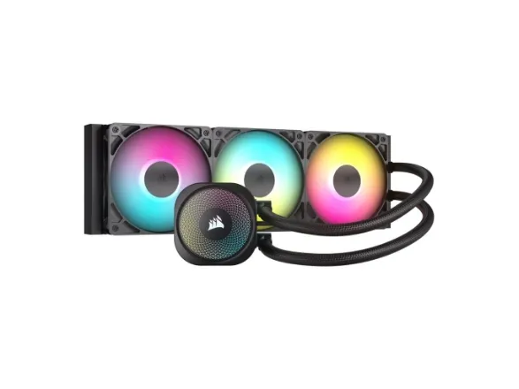 CORSAIR Nautilus 360 RS ARGB - Processors flydende kølesystem - Radiatorstørrelse: 360 mm - (for: LGA1851, LGA1700, AM5, AM4) - kobber - 120 mm