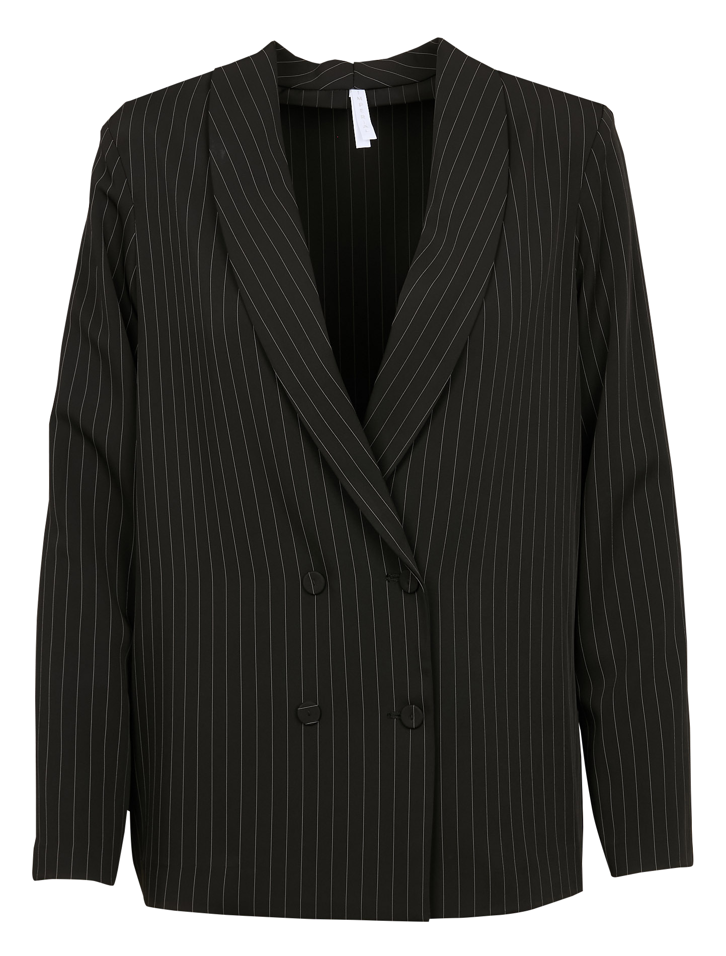 Veste tailleur rayée | Noir
