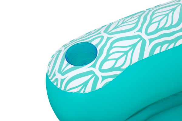(132x113cm) Comfort Plush Deluxe Aufblasbarer Pool Sessel Wasser Luftmatratze Liegesofa Badeinsel (43719) - Türkis