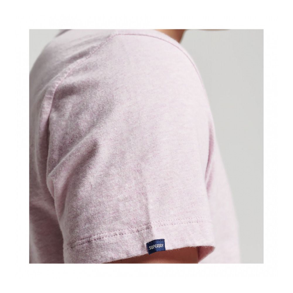 Superdry VINTAGE LOGO EMBROIDERED - Tee-shirt Homme pale pink marl