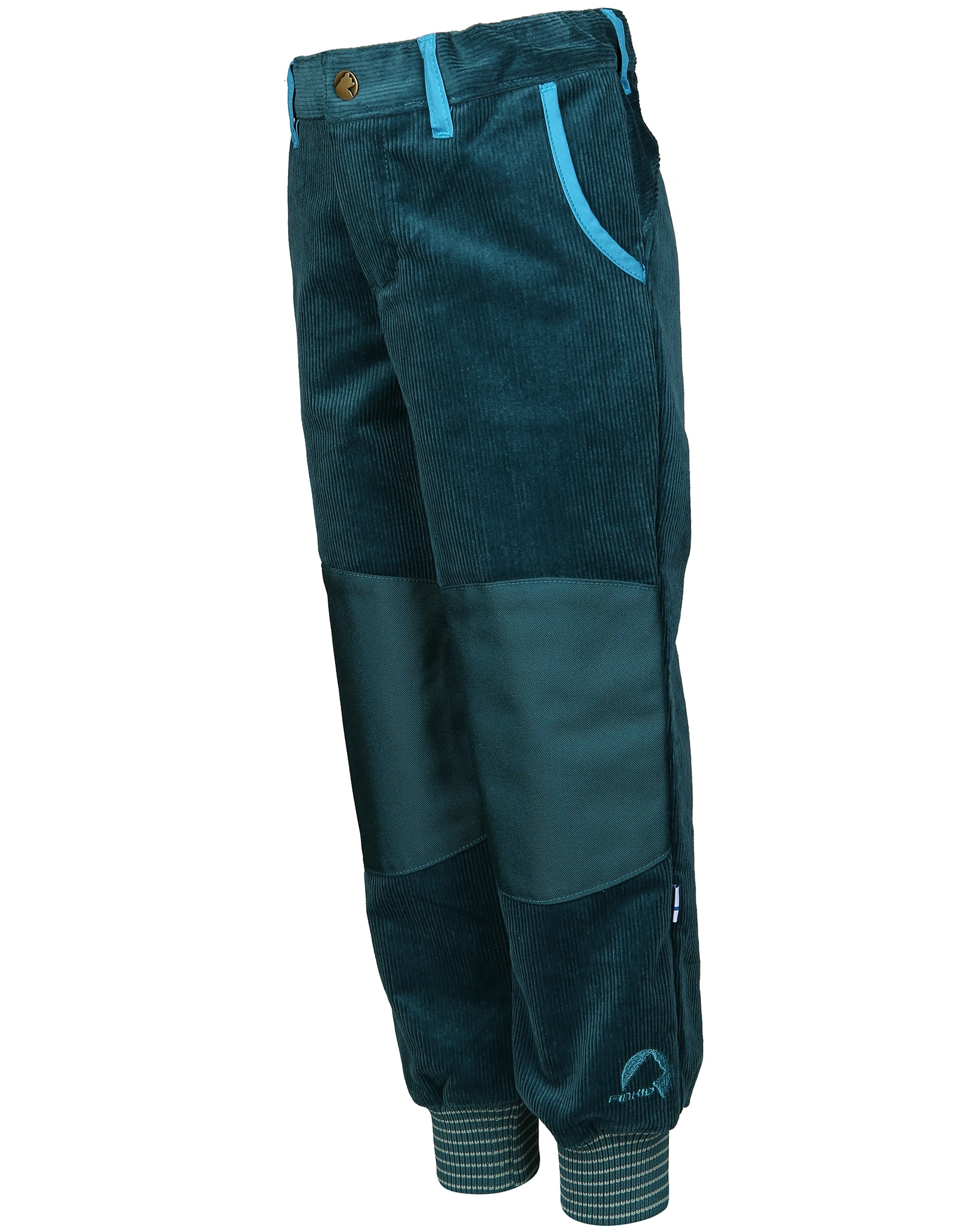 Cordhose KISULI in deep teal/mosaic