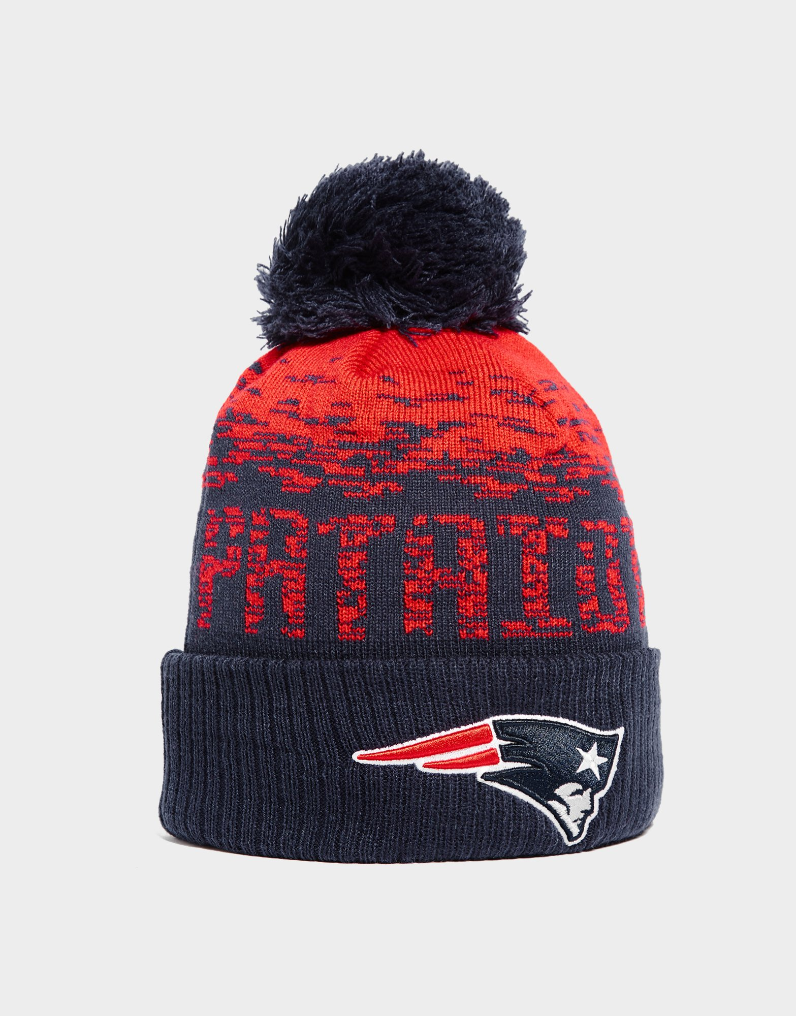 New Era Bonnet Pompon NFL New England Patriots