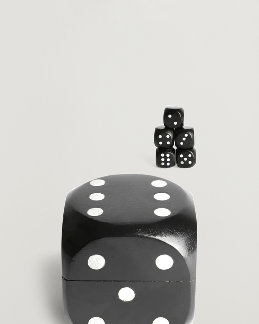 Authentic Models Wooden Dice Box Black