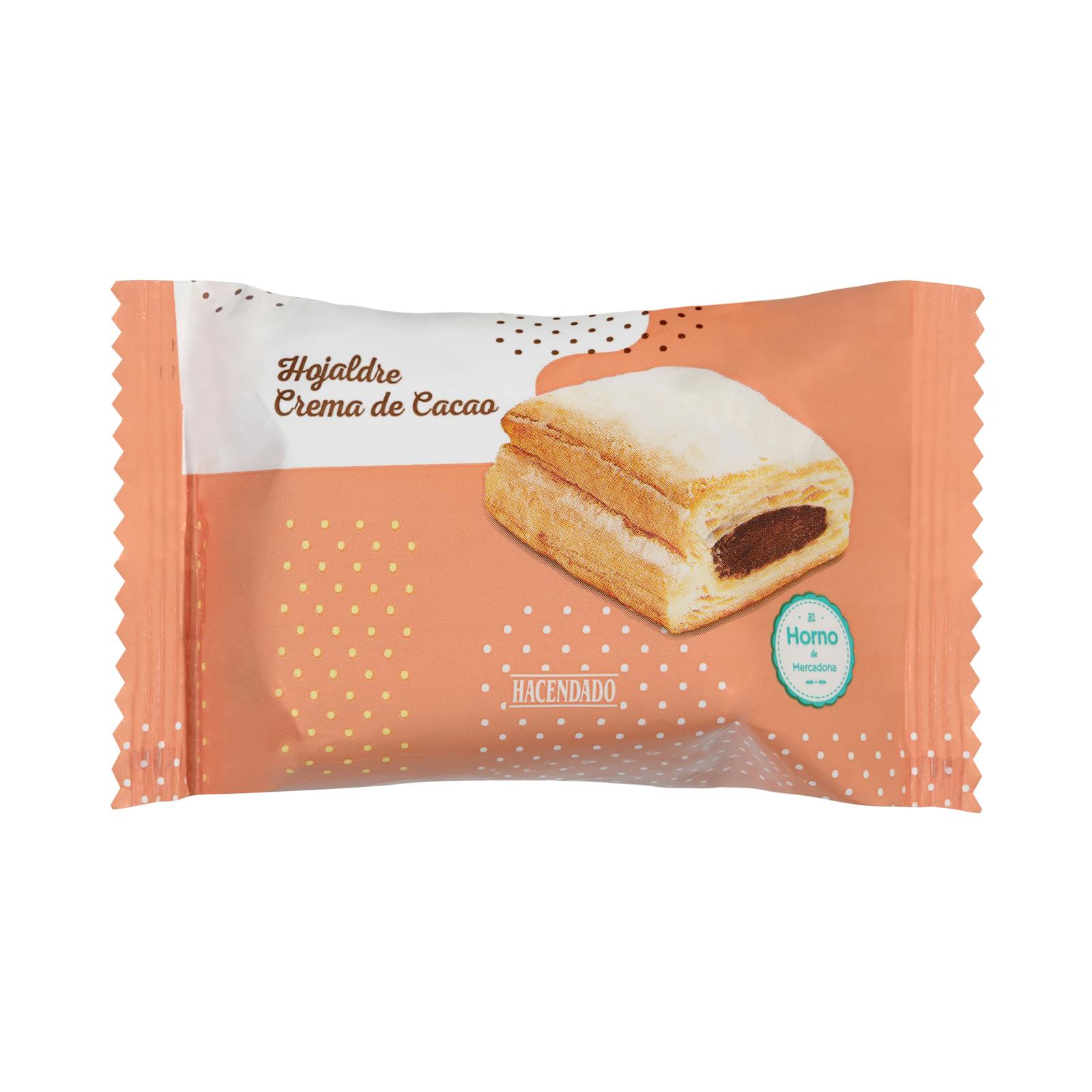 Pâte feuilletée fourrée à la crème de cacao Hacendado