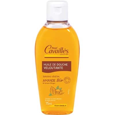 Rogé Cavaillès - Huile de douche veloutante - Amande bio - Peaux sensibles - 75 ml