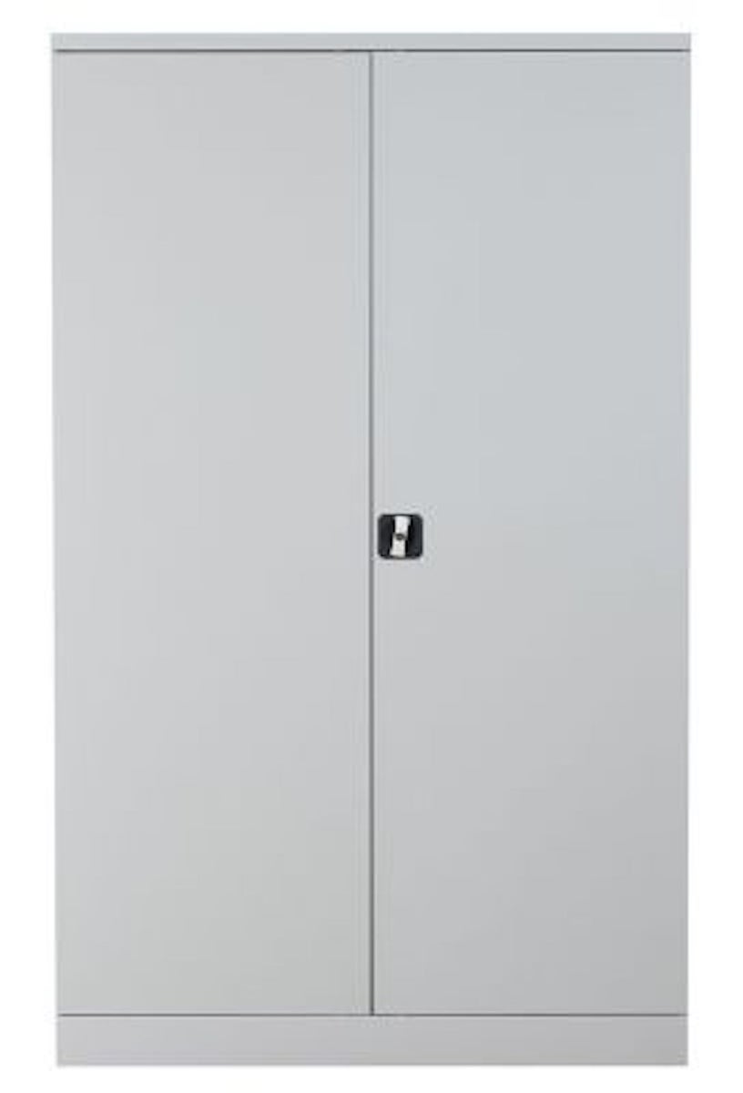 PROREGAL stalen kast Bee met 4 planken, HxBxD 195 x 120 x 42 cm, gepoedercoat plankmateriaal, grijs & grijs