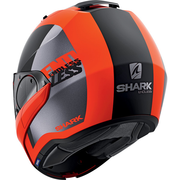 Shark - Casque Evo-ES Endless Orange Mat / Noir / Gris