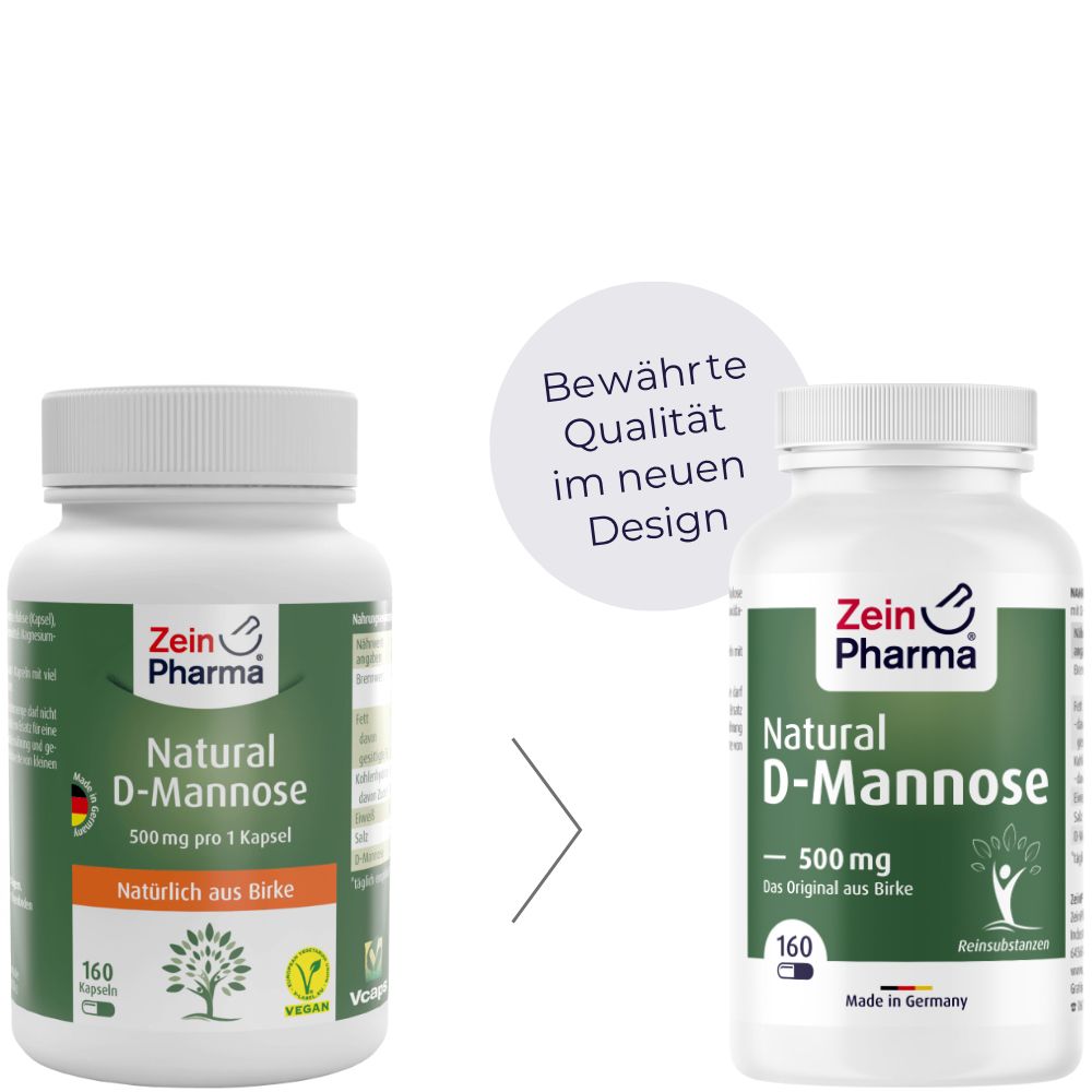ZeinPharma® Natural D Mannose Kapseln 500 mg