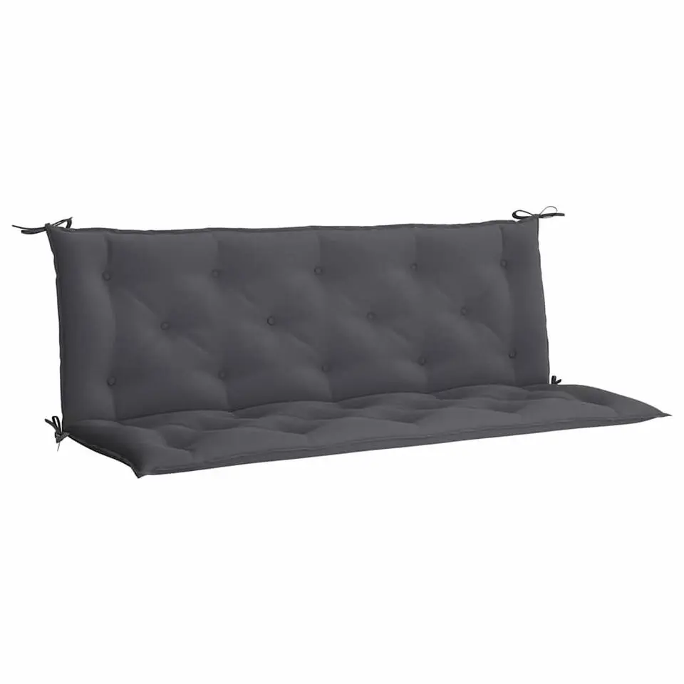 vidaXL - Tuinbankkussen - Antraciet - Stof - 150 cm - 2 stuks