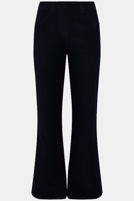 Cordhose Mary, weites Bein, Elastikbund, Biobaumolle