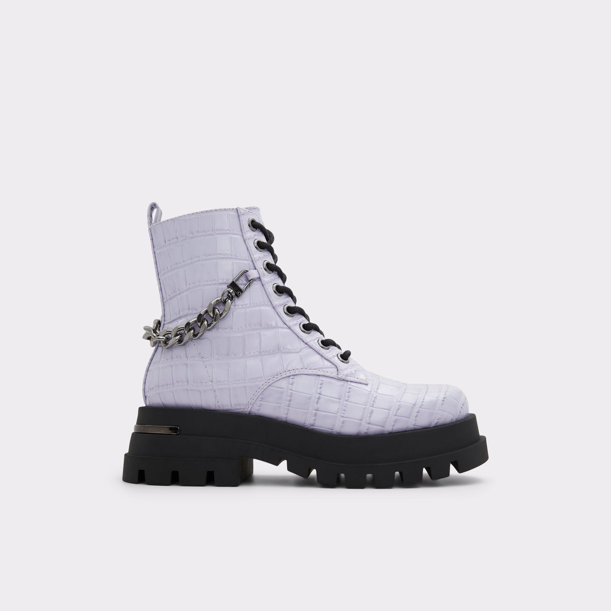 Grandeur Purple Women Combat boots