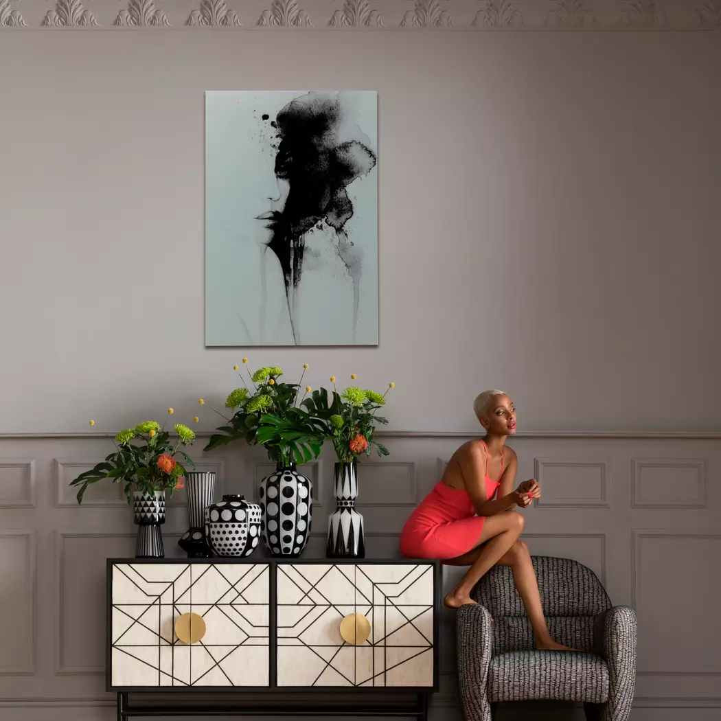 Wandbild 100 x 150 cm Smokey Face 53817
