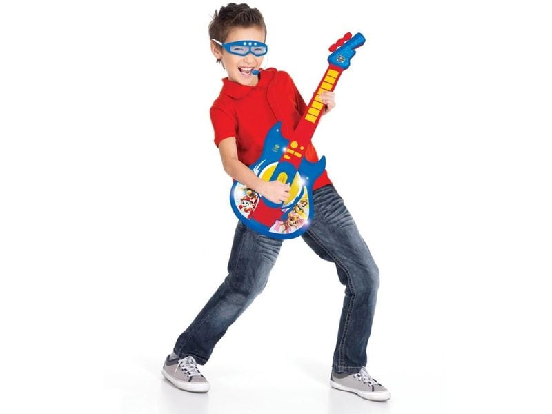 Lexibook Musikinstrument Paw Patrol Elektronische Gitarre Entdecken Sie Musik mit dieser Rock'n'Roll E-Gitarre