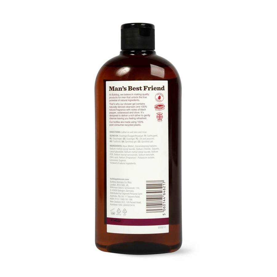 Bulldog Black Pepper & Vetiver Shower Gel 500ml