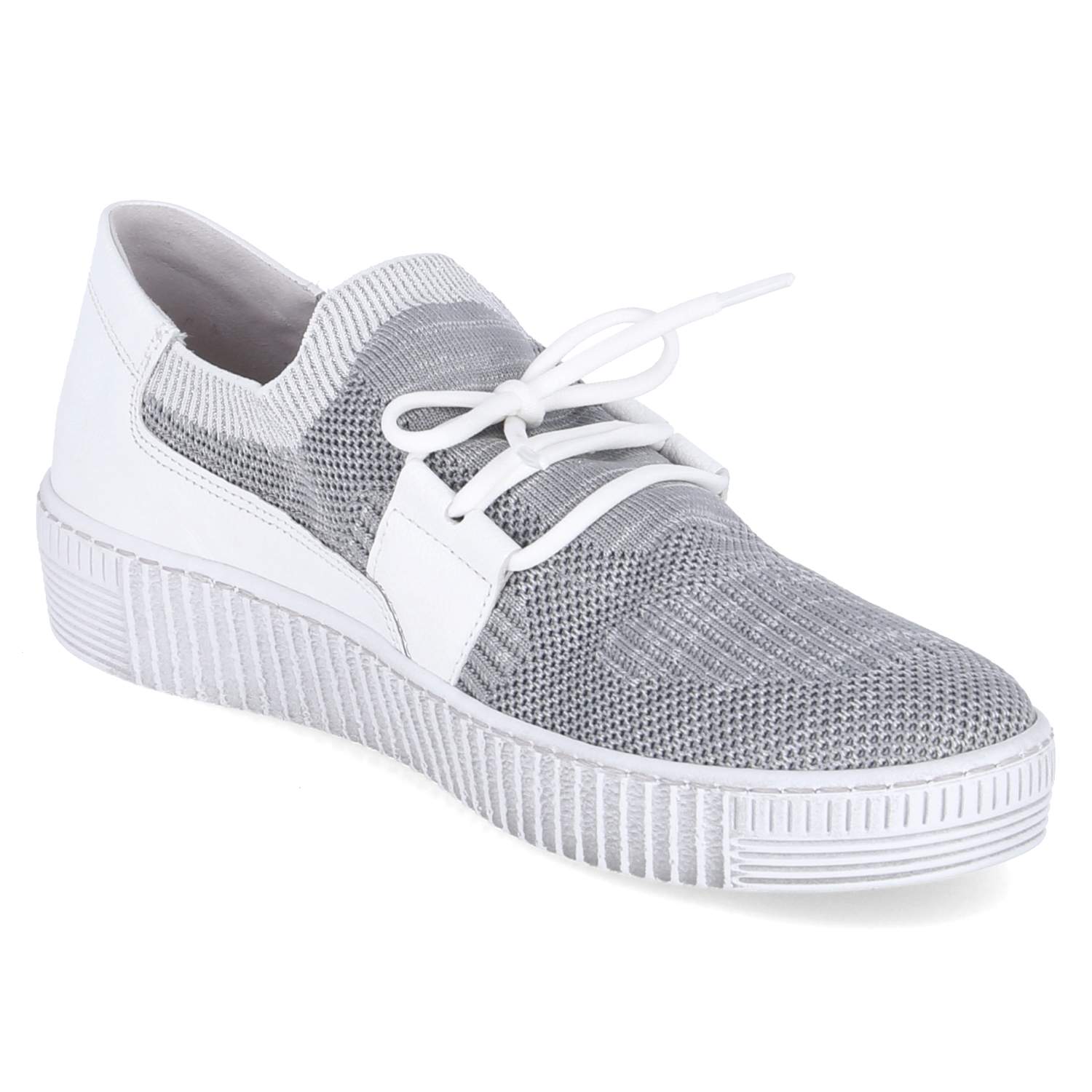 Gabor Slipper - grau/weiss/silber