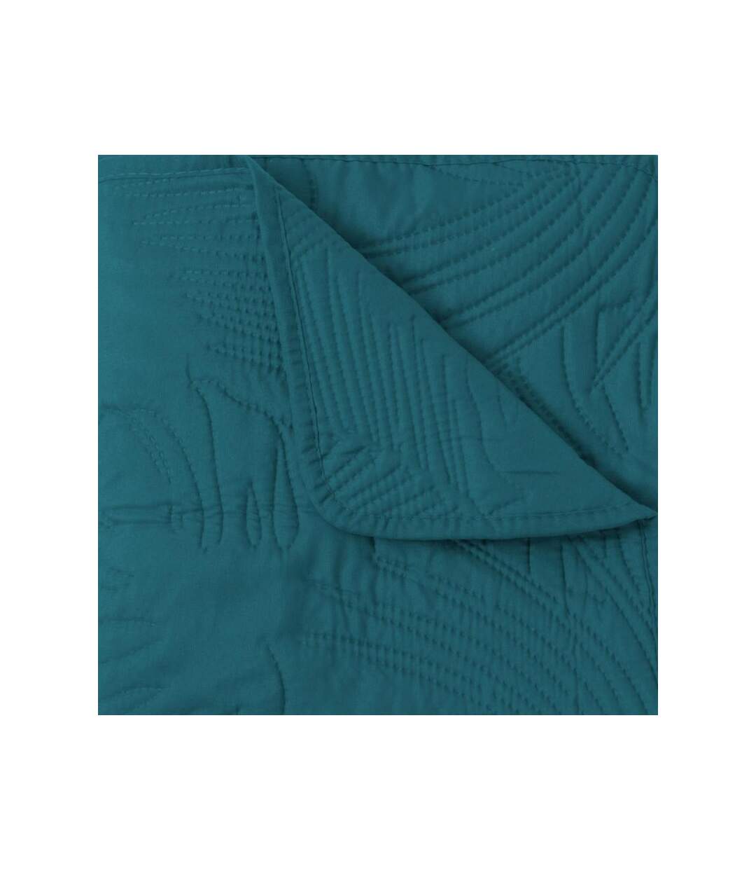 Dessus de Lit & 2 Taies d'Oreiller Army 240x260cm Bleu Canard