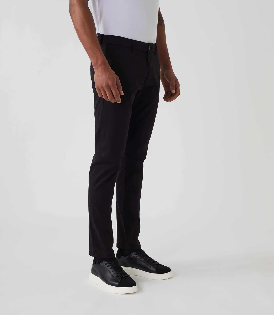 Pantalon casual chino noir 