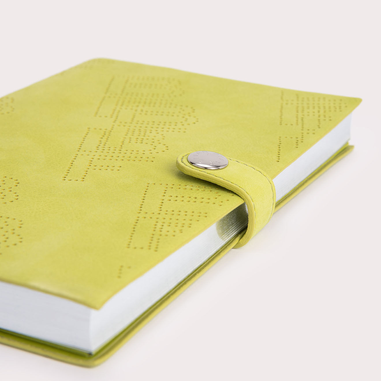 By Far Carnet de note en Cuir jaune