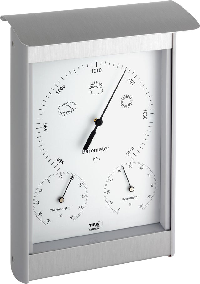 TFA weerstation zilver 14,6 x 7 x 21,6 cm