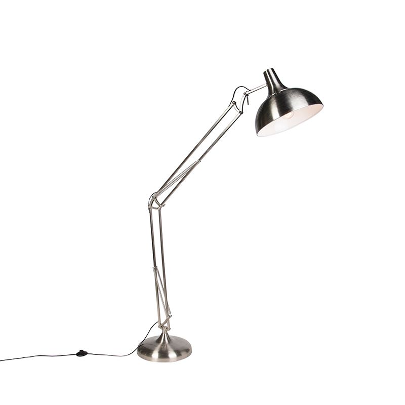 Design vloerlamp staal verstelbaar - Hobby