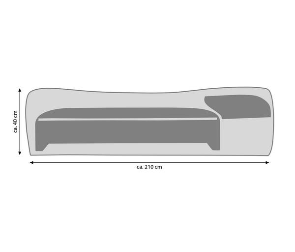Dehner Abdeckhaube für Liegen, 75x40x210 cm,