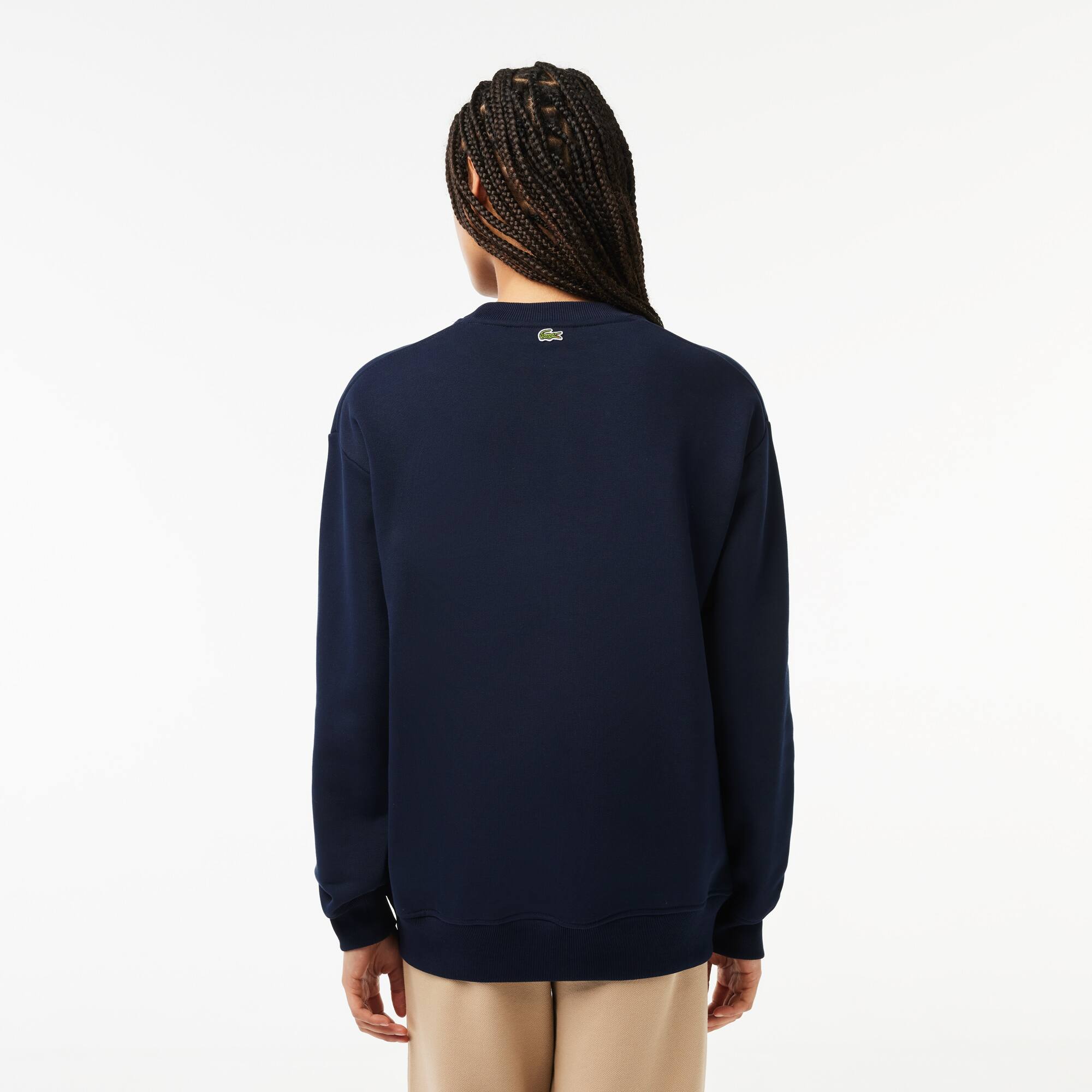 Sweatshirt Jogger oversize imprimé Tennis en molleton Sweatshirts - Bleu - Lacoste - Femme