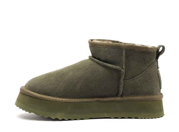 Kelara boots bottine plates femme k31224 kaki