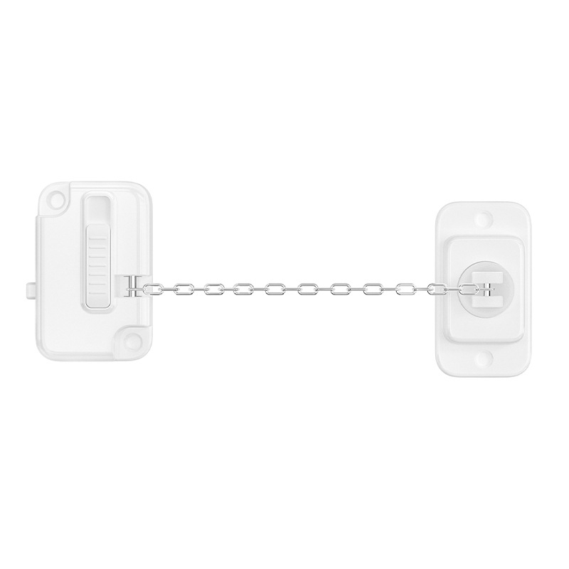 Universal Verstellbare Baby Kindersicherung Selbstklebende Schutzvorrichtung Türschloss inkl. Schrauben für Türe / Fenster / Schrank - Weiss