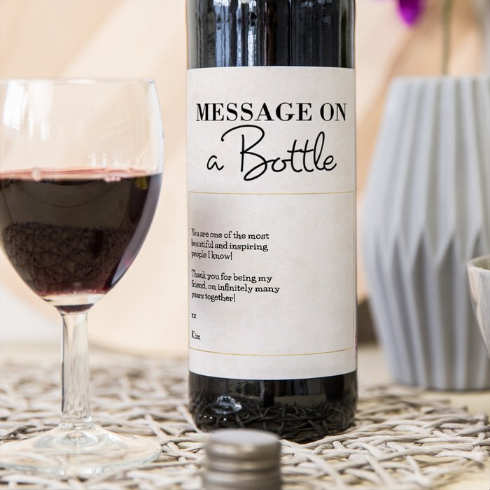 Duc de la Foret | Merlot | Message met eigen tekst | 750 ml