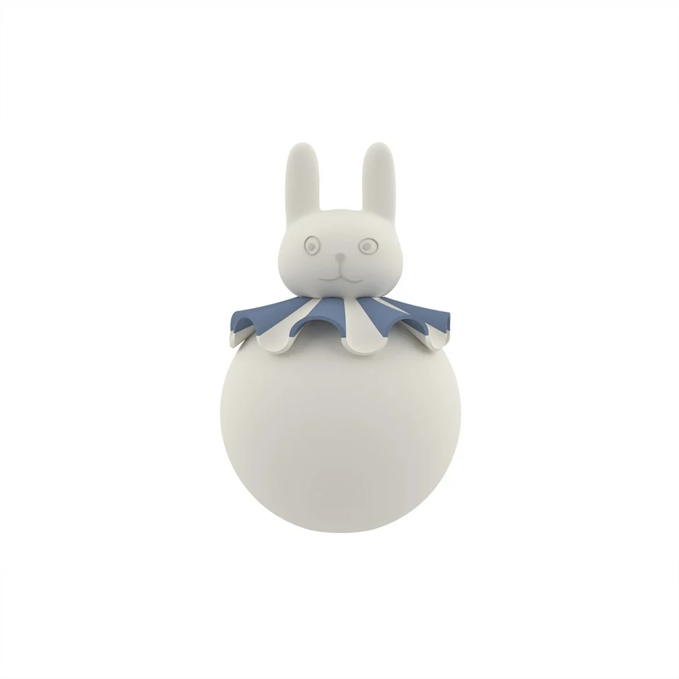 OYOY Mini - Kanin Natlampe - Råhvid/blå