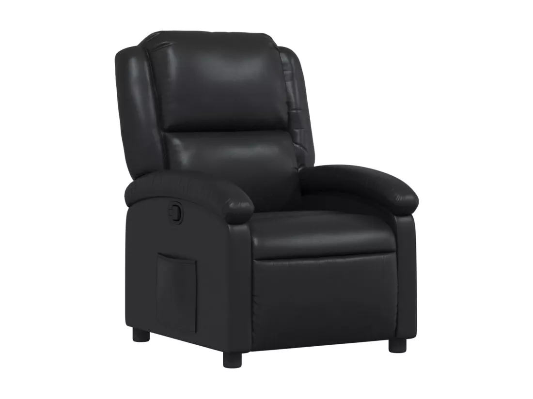 Fauteuil inclinable Noir Similicuir