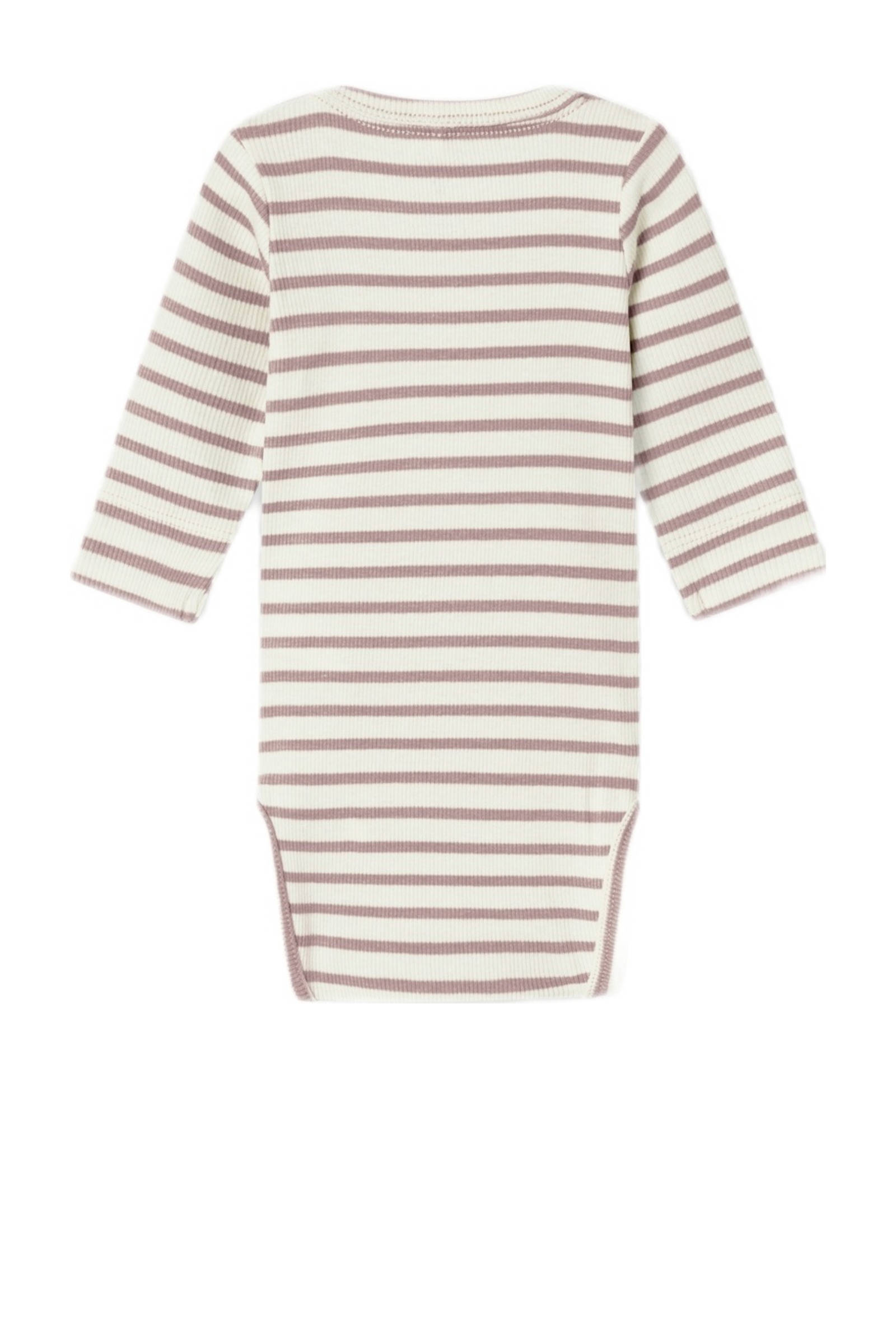 NAME IT gestreepte romper NBNBANI mauve/ecru