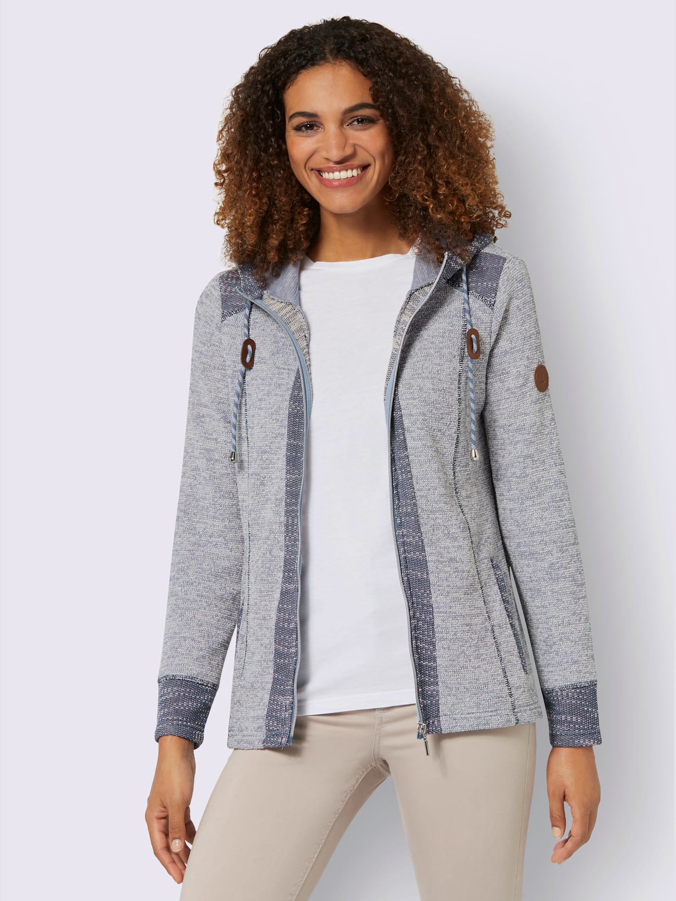 Veste légère tissu structuré de qualité