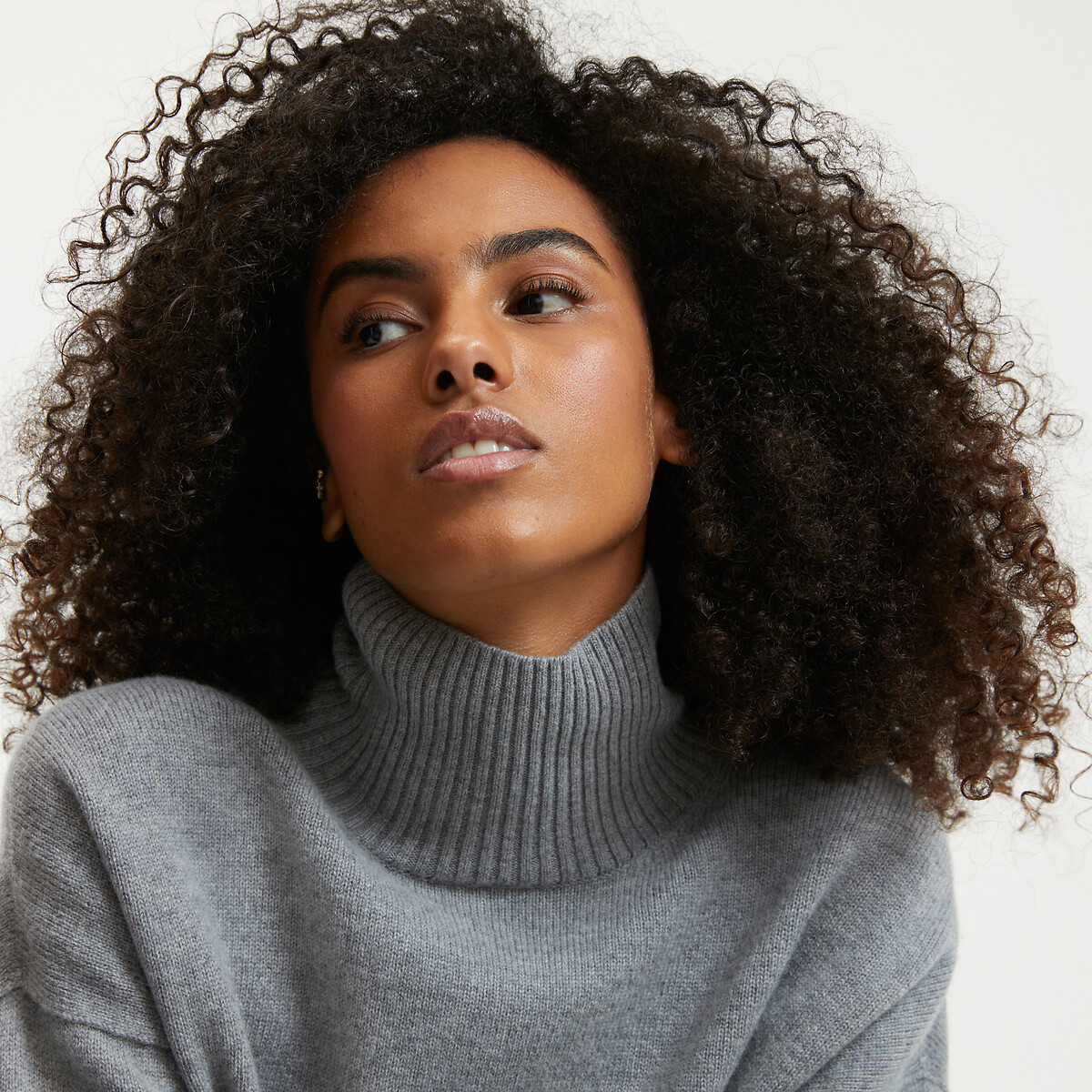 COLEÇÕES LA REDOUTE<br>Trui em lã e cashmere, fabricado na França