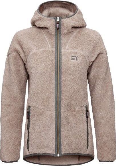 Elevenate Womens Glacier Pile Hood Fleecevest (Dames |bruin)
