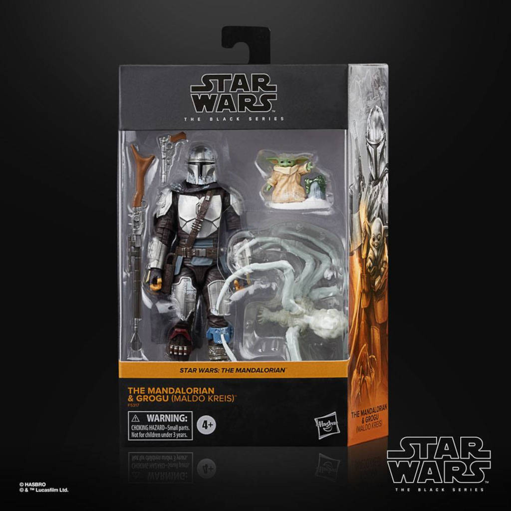 Star Wars : Black Series - Figurine Mandalorian & Grogu (Maldo Kreis)