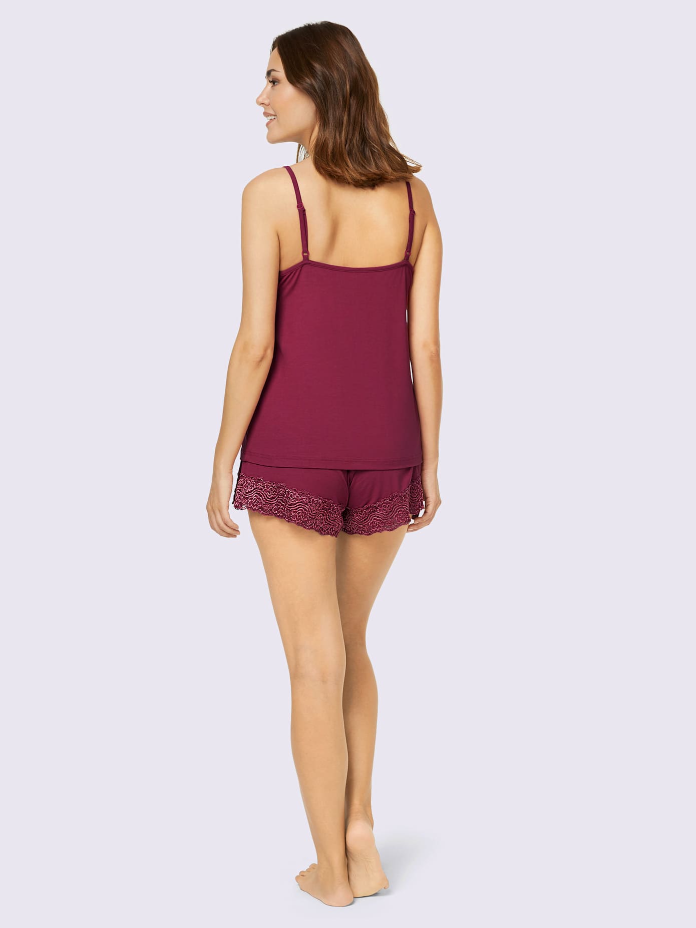 Pyjama court jersey fin