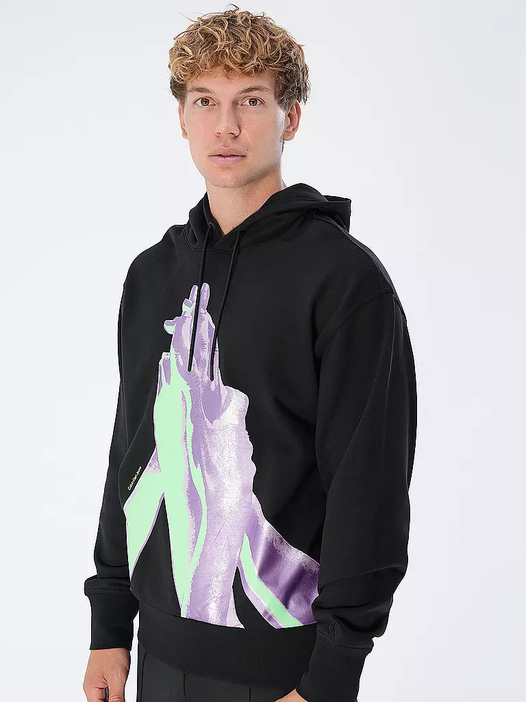 CALVIN KLEIN JEANS Kapuzensweater - Hoodie schwarz