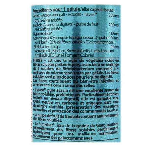Vit'all+ Fibras+ 30 cápsulas vegetais